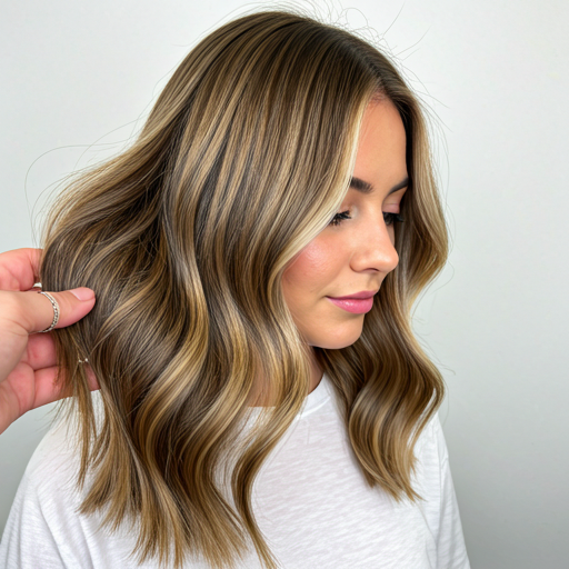 Styling im Salon - Haarschnitt in Arbeit